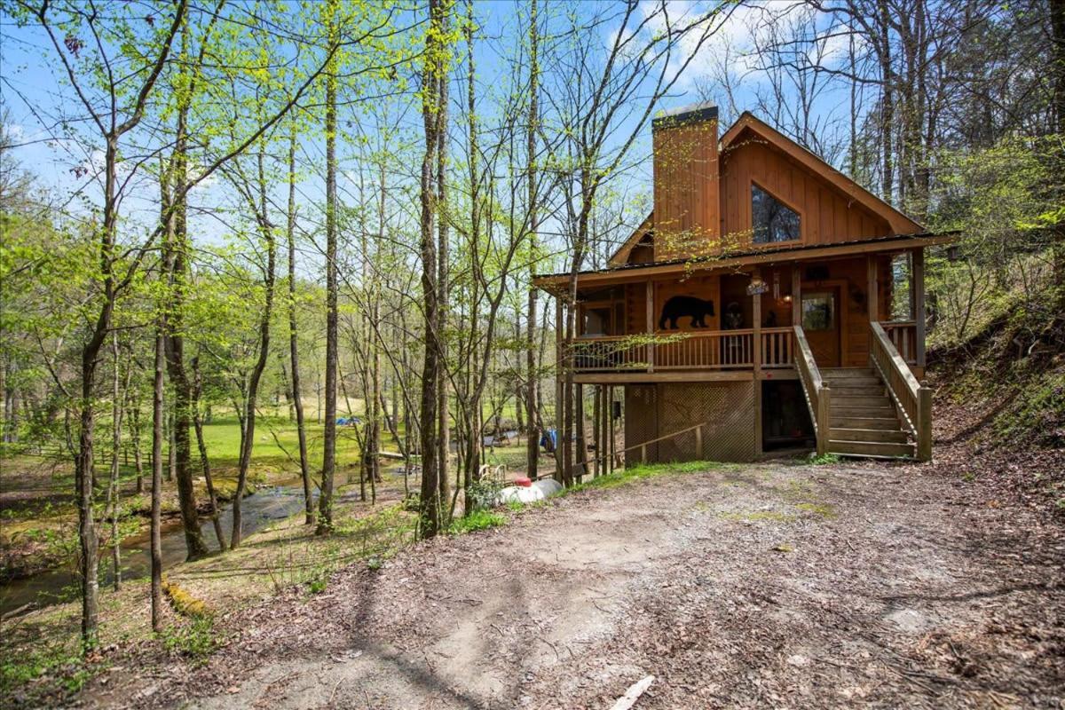 Cozy Cabin Beside Briar Creek, Fire Pit, Wifi Villa Ellijay Exterior foto