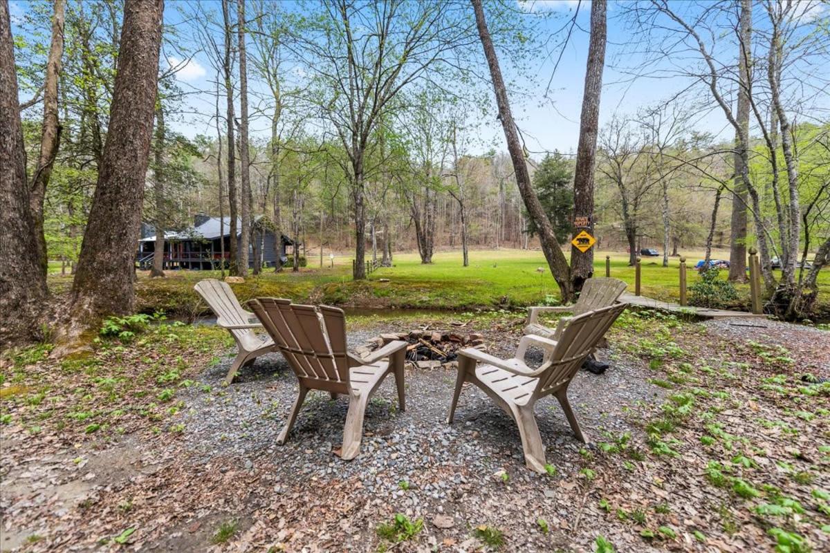 Cozy Cabin Beside Briar Creek, Fire Pit, Wifi Villa Ellijay Exterior foto