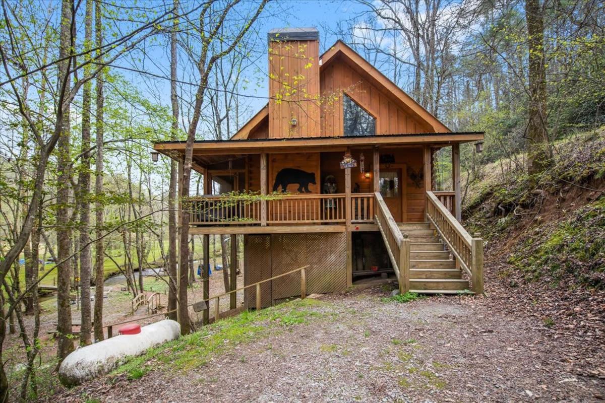 Cozy Cabin Beside Briar Creek, Fire Pit, Wifi Villa Ellijay Exterior foto